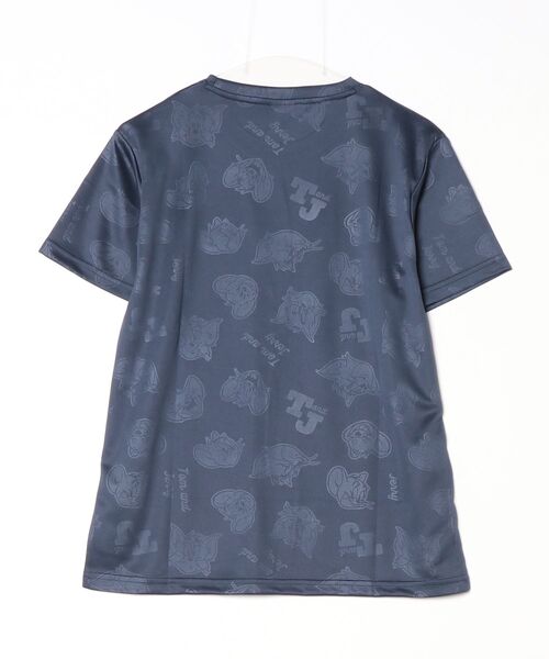 Tom&Jerry(トムアンドジェリー)の「【TOM & JERRY/トムとジェリー】胸ワンポイントキャラクター総柄DRYメッシュ半袖Tシャツ(吸水速乾)(Tシャツ/カットソー・レディース・イエロー/ネイビー/ブラック/ホワイト・LARGE/MEDIUM)」の5枚目の写真