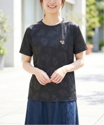 【TOM & JERRY/トムとジェリー】胸ワンポイントキャラクター総柄DRYメッシュ半袖Tシャツ(吸水速乾)