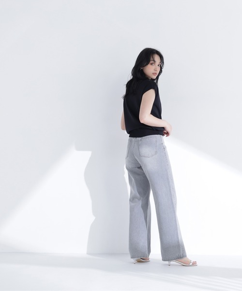 NATURAL BEAUTY BASIC(ナチュラルビューティーベーシック)の「総針ベーシックニット モックネック(ニット/セーター・レディース・オフホワイト/ライトグリーン/レッド/グレイッシュベージュ/ブラック/ダークブラウン・フリ-/FREE)」の21枚目の写真