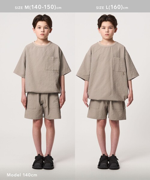WILD THINGS（ワイルドシングス）の「【別注】＜WILD THINGS＞ ポケット ショートパンツ / キッズ 140cm-160cm（その他パンツ・キッズ・ブラック/ベージュ・L(160cm)/M(140-150cm)）」の7枚目の写真