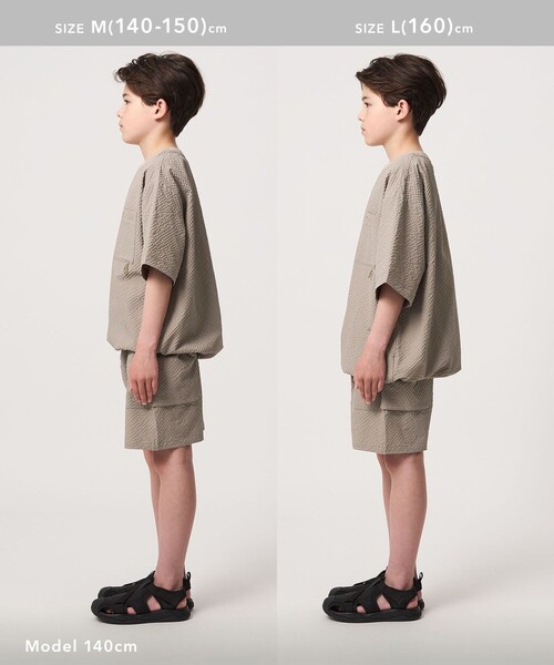 WILD THINGS（ワイルドシングス）の「【別注】＜WILD THINGS＞ ポケット ショートパンツ / キッズ 140cm-160cm（その他パンツ・キッズ・ブラック/ベージュ・L(160cm)/M(140-150cm)）」の8枚目の写真