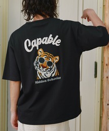 POWER TO THE PEOPLE（パワートゥーザピープル）の「虎サガラ刺繍 S/S Tシャツ（Tシャツ/カットソー）」