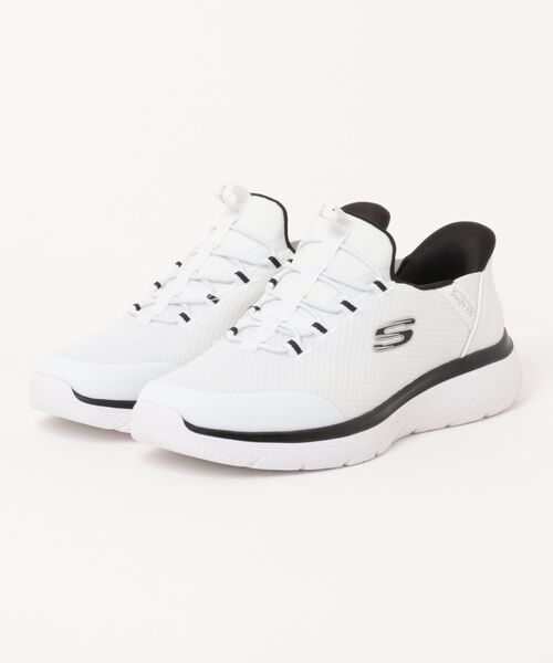 SKECHERS(スケッチャーズ)の「SKECHERS スケッチャーズ SWIFT FIT スウィフトフィット GENO-ELIJAH【ワイド/軽量】(スニーカー・メンズ・ブラック×ブラック/ネイビー/ホワイト×ブラック/グレー・25.0cm/27.5cm/25.5cm/28.0cm/26.0cm/29.0cm/26.5cm/27.0cm)」の2枚目の写真