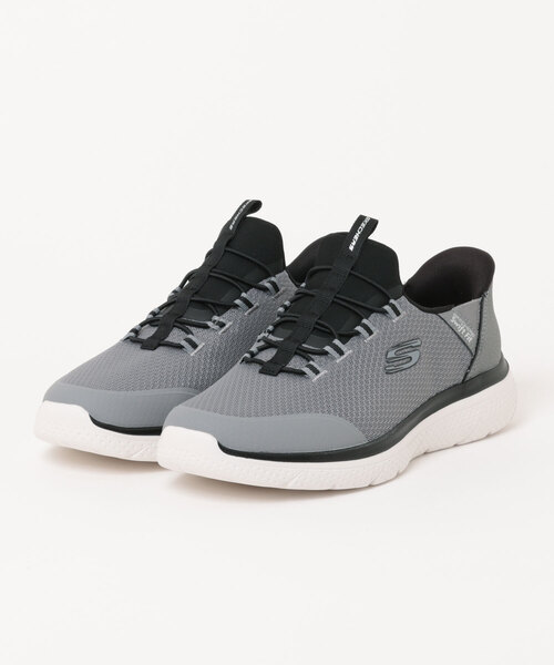 SKECHERS(スケッチャーズ)の「SKECHERS スケッチャーズ SWIFT FIT スウィフトフィット GENO-ELIJAH【ワイド/軽量】(スニーカー・メンズ・ブラック×ブラック/ネイビー/ホワイト×ブラック/グレー・25.0cm/27.5cm/25.5cm/28.0cm/26.0cm/29.0cm/26.5cm/27.0cm)」の3枚目の写真