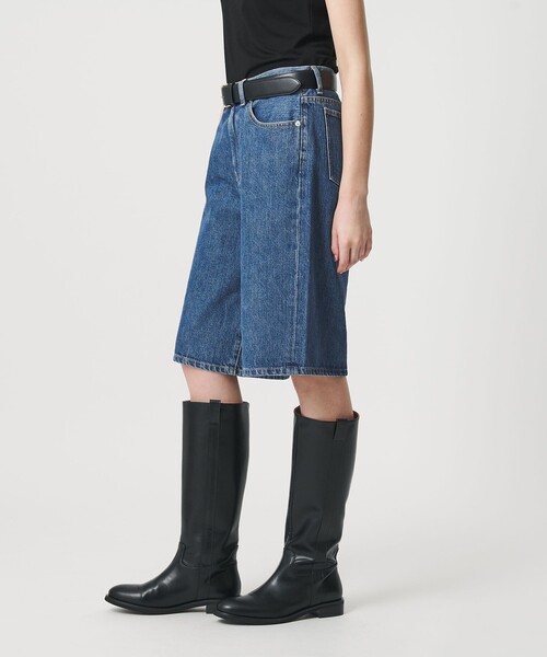 ER(イーアール)の「<ER>DOCTOR HONZAWA DENIM デニムハーフパンツ(デニムパンツ・レディース・ダークブラウン/ロイヤルブルー・M/S)」の6枚目の写真