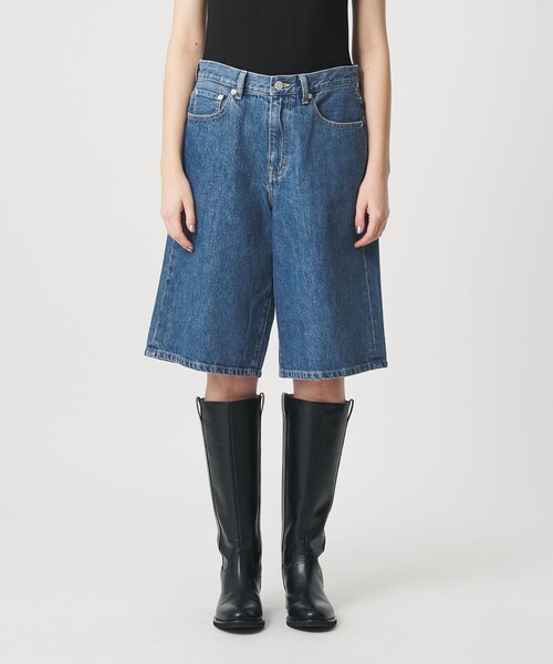ER(イーアール)の「<ER>DOCTOR HONZAWA DENIM デニムハーフパンツ(デニムパンツ・レディース・ダークブラウン/ロイヤルブルー・M/S)」の9枚目の写真