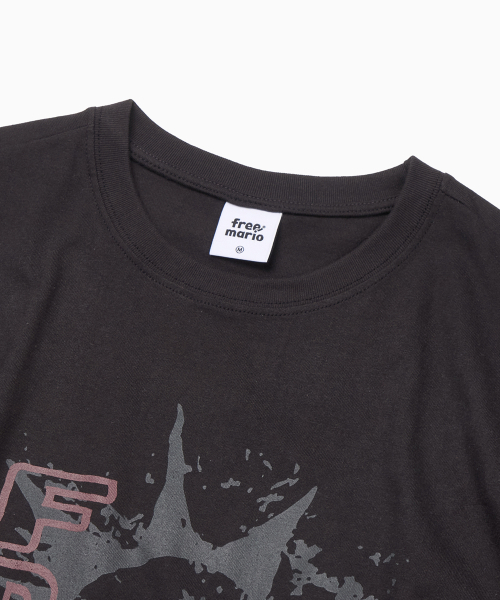 FREEMARIO（フリーマリオ）の「FRMR ペインテッドTシャツ [チャコール]（Tシャツ/カットソー・レディース・チャコール・SMALL/MEDIUM）」の3枚目の写真