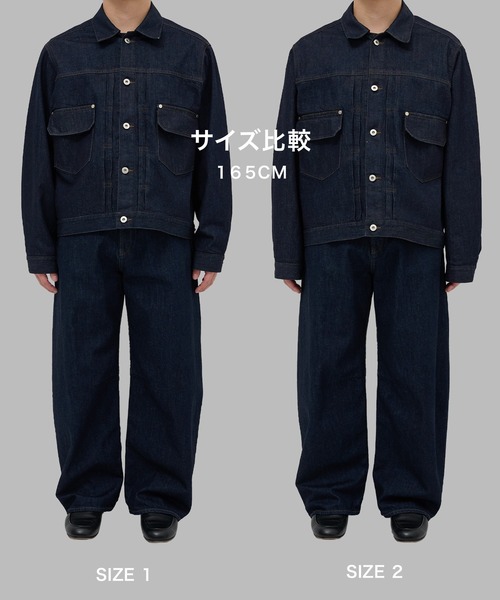 STUDIOUS(ステュディオス)の「【STUDIOUS】2ndType Denim Jacket(デニムジャケット・メンズ・インディゴブルー/ブラック・1/2)」の7枚目の写真