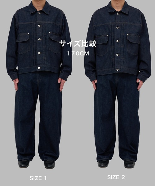 STUDIOUS(ステュディオス)の「【STUDIOUS】2ndType Denim Jacket(デニムジャケット・メンズ・インディゴブルー/ブラック・1/2)」の8枚目の写真