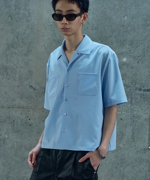 LANDNESS(ランドネス)の「【LANDNESS/ランドネス】DOUBLE POCKET OPEN COLLAR SHIRT/ダブルポケットオープンカラーシャツ(シャツ/ブラウス・メンズ・ホワイト/ブラック/サックスブルー・S/M/L)」の3枚目の写真