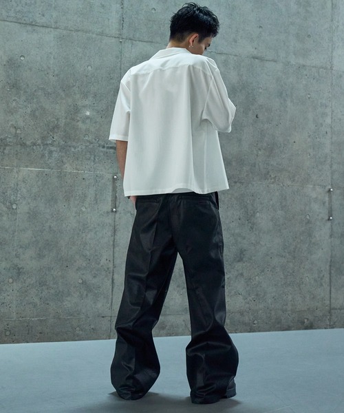 LANDNESS(ランドネス)の「【LANDNESS/ランドネス】DOUBLE POCKET OPEN COLLAR SHIRT/ダブルポケットオープンカラーシャツ(シャツ/ブラウス・メンズ・ホワイト/ブラック/サックスブルー・S/M/L)」の7枚目の写真