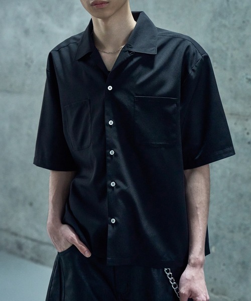 LANDNESS(ランドネス)の「【LANDNESS/ランドネス】DOUBLE POCKET OPEN COLLAR SHIRT/ダブルポケットオープンカラーシャツ(シャツ/ブラウス・メンズ・ホワイト/ブラック/サックスブルー・S/M/L)」の12枚目の写真