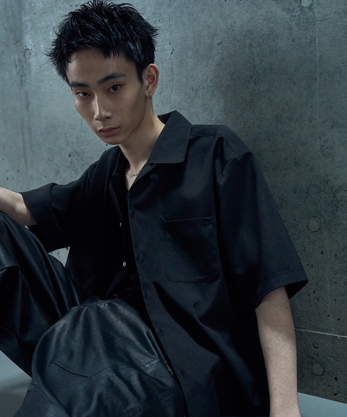 LANDNESS(ランドネス)の「【LANDNESS/ランドネス】DOUBLE POCKET OPEN COLLAR SHIRT/ダブルポケットオープンカラーシャツ(シャツ/ブラウス・メンズ・ホワイト/ブラック/サックスブルー・S/M/L)」の14枚目の写真