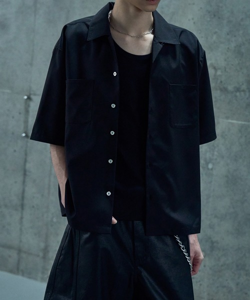LANDNESS(ランドネス)の「【LANDNESS/ランドネス】DOUBLE POCKET OPEN COLLAR SHIRT/ダブルポケットオープンカラーシャツ(シャツ/ブラウス・メンズ・ホワイト/ブラック/サックスブルー・S/M/L)」の9枚目の写真