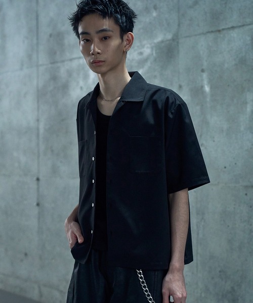 LANDNESS(ランドネス)の「【LANDNESS/ランドネス】DOUBLE POCKET OPEN COLLAR SHIRT/ダブルポケットオープンカラーシャツ(シャツ/ブラウス・メンズ・ホワイト/ブラック/サックスブルー・S/M/L)」の11枚目の写真