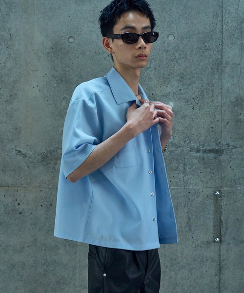LANDNESS(ランドネス)の「【LANDNESS/ランドネス】DOUBLE POCKET OPEN COLLAR SHIRT/ダブルポケットオープンカラーシャツ(シャツ/ブラウス・メンズ・ホワイト/ブラック/サックスブルー・S/M/L)」の20枚目の写真