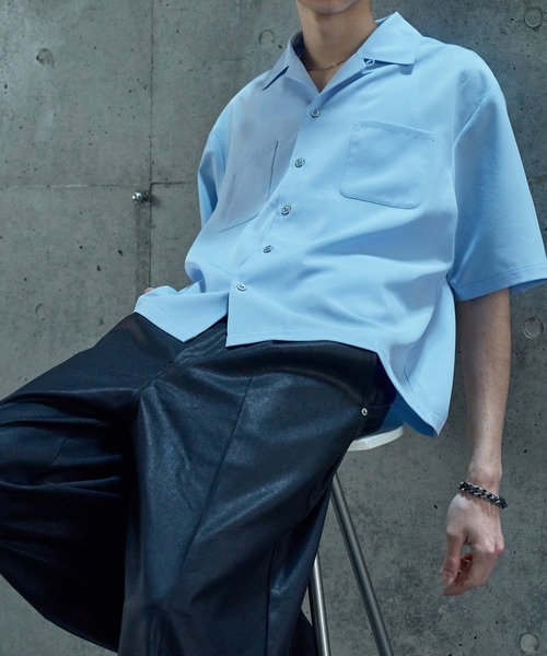 LANDNESS(ランドネス)の「【LANDNESS/ランドネス】DOUBLE POCKET OPEN COLLAR SHIRT/ダブルポケットオープンカラーシャツ(シャツ/ブラウス・メンズ・ホワイト/ブラック/サックスブルー・S/M/L)」の19枚目の写真