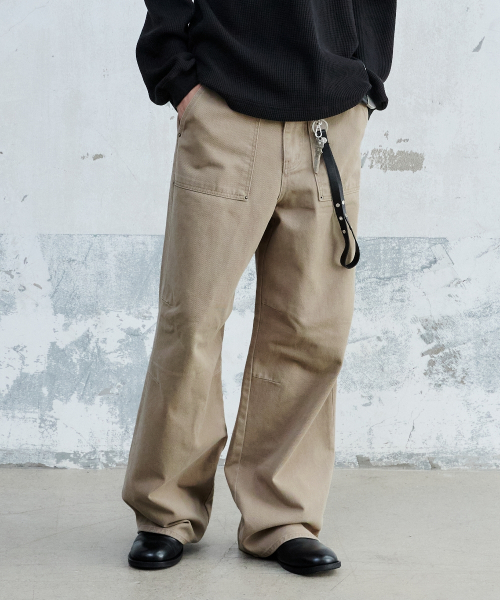 MAISON MINED(メゾンミネド)の「PIN-TUCK WASHED COTTON PANTS BEIGE(その他パンツ・メンズ・その他・MEDIUM/LARGE/SMALL)」の7枚目の写真