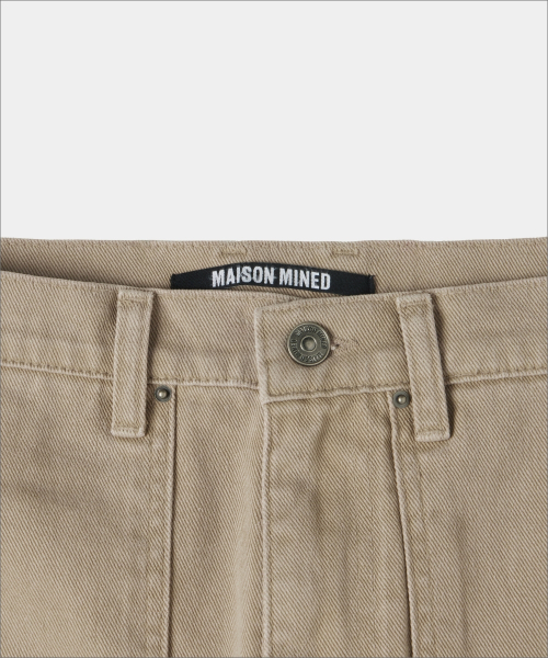 MAISON MINED(メゾンミネド)の「PIN-TUCK WASHED COTTON PANTS BEIGE(その他パンツ・メンズ・その他・MEDIUM/LARGE/SMALL)」の4枚目の写真