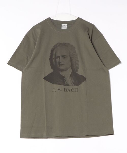HOUSTON(ヒューストン)の「バッハ Tシャツ(Tシャツ/カットソー・メンズ・オフホワイト/グレー/オリーブ・MEDIUM/X-LARGE/LARGE)」の8枚目の写真