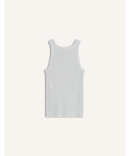 Maison Kitsune(メゾンキツネ)の「BABY FOX FINE RIB KNITTED TANK TOP(タンクトップ・レディース・ライトグレー・M/S/XS)」の3枚目の写真