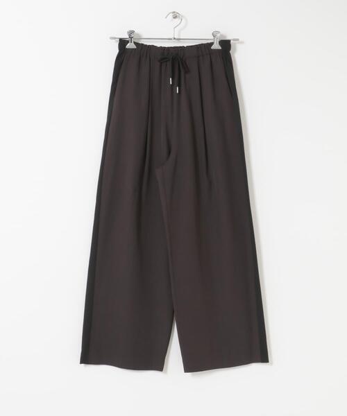 URBAN RESEARCH DOORS（アーバンリサーチドアーズ）の「サマーウールMIXラインパンツ（その他パンツ・レディース・ブラック/チャコールグレー・FREE）」の9枚目の写真