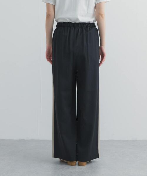 URBAN RESEARCH DOORS（アーバンリサーチドアーズ）の「サマーウールMIXラインパンツ（その他パンツ・レディース・ブラック/チャコールグレー・FREE）」の19枚目の写真
