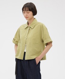 マーガレットハウエル　イエロー　ブラウス MARGARET HOWELL(マーガレット・ハウエル)｜HIGH TWISTED COTTON VOILE