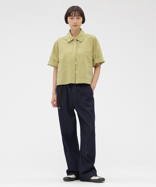 MHL.（エムエイチエル）の「HIGH COUNT DRY COTTON LINEN（シャツ/ブラウス・レディース・ホワイト/イエロー・2/1）」の7枚目の写真
