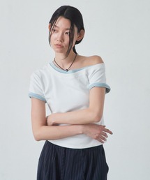 ワンショルダーカットソー