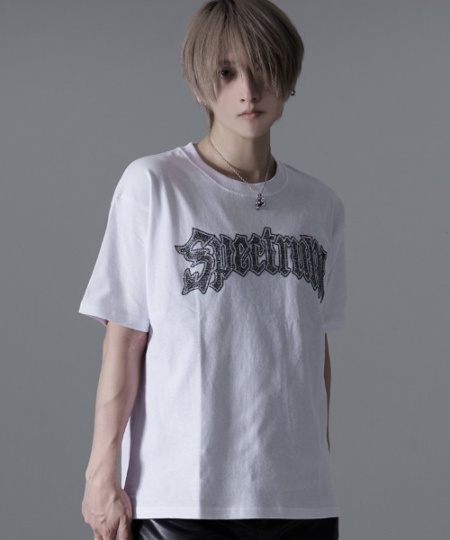 SILVER BULLET(シルバーバレット)の「『SILVER BULLET SELECT AP/シルバーバレットセレクト』ラインストーンロゴ半袖Tシャツ (Tシャツ/カットソー・メンズ・ブラック/ホワイト/ブラック系1・L/M)」の9枚目の写真
