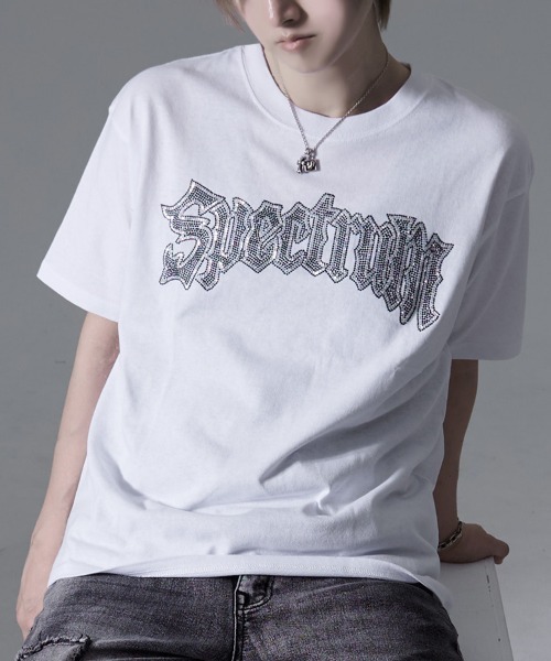 SILVER BULLET(シルバーバレット)の「『SILVER BULLET SELECT AP/シルバーバレットセレクト』ラインストーンロゴ半袖Tシャツ (Tシャツ/カットソー・メンズ・ブラック/ホワイト/ブラック系1・L/M)」の10枚目の写真