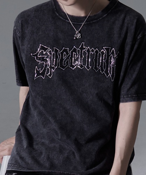 SILVER BULLET(シルバーバレット)の「『SILVER BULLET SELECT AP/シルバーバレットセレクト』ラインストーンロゴ半袖Tシャツ (Tシャツ/カットソー・メンズ・ブラック/ホワイト/ブラック系1・L/M)」の13枚目の写真