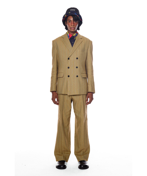 GREEDILOUS(グリディアス)の「Herringbone Double Jacket(テーラードジャケット・レディース・その他・X-SMALL/SMALL/MEDIUM/LARGE)」の4枚目の写真