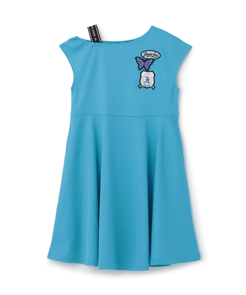 ANNA SUI mini(アナスイ・ミニ)の「ロゴテープカットワンピース【接触冷感・UVカット】(ワンピース・キッズ・ターコイズブルー/ブラック・120cm/140cm/130cm/150cm/160cm)」の12枚目の写真