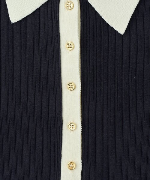 La boutique BonBon(ラブティックボンボン)の「【ヘルシー気分】ポロTEEワンピース(ワンピース・レディース・ライトグレー/ネイビー・FREE)」の6枚目の写真