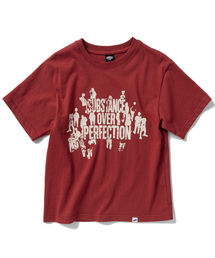 SUPERSUB（スーパーサブ）の「オーバーパーフェクション クロップ半袖Tシャツ - レッド（Tシャツ/カットソー）」