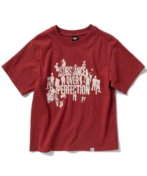 SUPERSUB(スーパーサブ)の「オーバーパーフェクション クロップ半袖Tシャツ - レッド(Tシャツ/カットソー・レディース・その他・MEDIUM/LARGE/SMALL)」の3枚目の写真