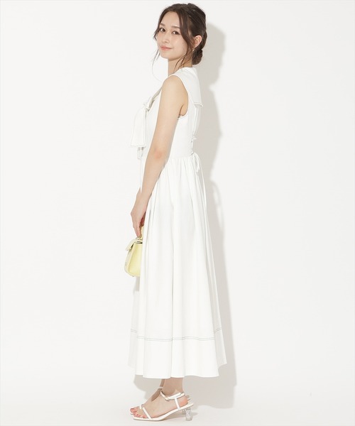WILLSELECTION(ウィルセレクション)の「セーラーカラーノースリーブシャツワンピース(ワンピース・レディース・ネイビー/オフホワイト/ブラック・FREE)」の5枚目の写真