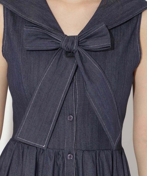WILLSELECTION(ウィルセレクション)の「セーラーカラーノースリーブシャツワンピース(ワンピース・レディース・ネイビー/オフホワイト/ブラック・FREE)」の16枚目の写真