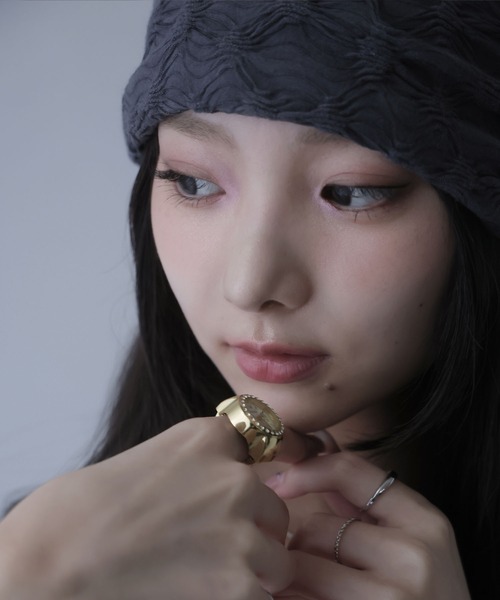 Ulysses(ユリシス)の「ビジューラウンドミニウォッチリング(リング・レディース・ゴールド/シルバー/ピンク・F)」の18枚目の写真