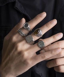 WESTBOY（ウエストボーイ）の「5点セット ヴィンテージ シルバー ミックスデザイン リング  WO26S14AC19（リング）」