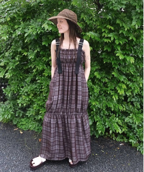 TODAYFUL（トゥデイフル）の「Check Jacquard Dress（ワンピース・レディース・チョコ/セージグリーン・36inch/38inch）」の5枚目の写真