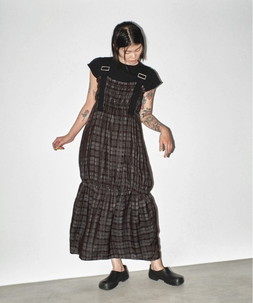TODAYFUL（トゥデイフル）の「Check Jacquard Dress（ワンピース・レディース・チョコ/セージグリーン・36inch/38inch）」の20枚目の写真