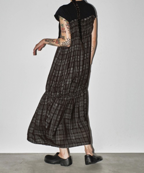 TODAYFUL（トゥデイフル）の「Check Jacquard Dress（ワンピース・レディース・チョコ/セージグリーン・36inch/38inch）」の21枚目の写真