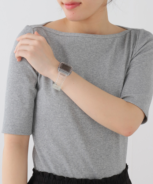 TIMEX(タイメックス)の「TIMEX Q LCA x-tw2w45200 Clear トランスパレント(アナログ腕時計・レディース・その他・FREE)」の2枚目の写真