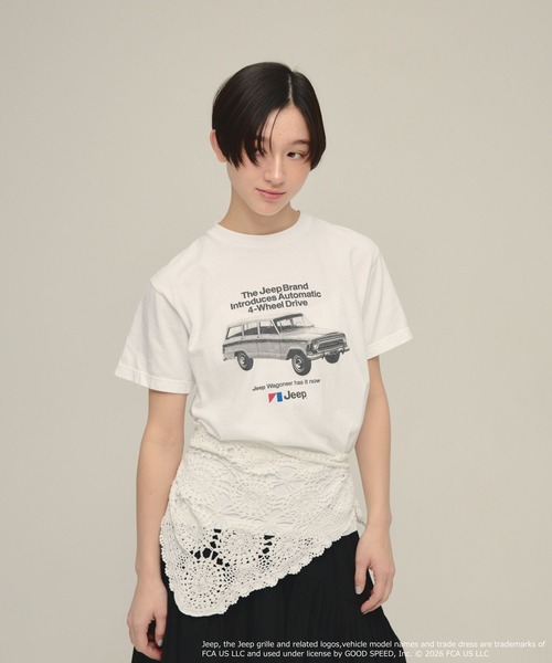 eL(エル)の「【eL】Print Tee /668749(Tシャツ/カットソー・レディース・ホワイト系その他/ベージュ系その他・FREE)」の2枚目の写真