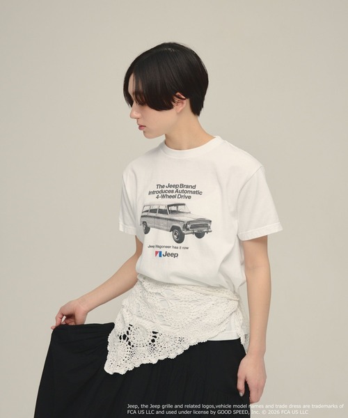 eL(エル)の「【eL】Print Tee /668749(Tシャツ/カットソー・レディース・ホワイト系その他/ベージュ系その他・FREE)」の6枚目の写真