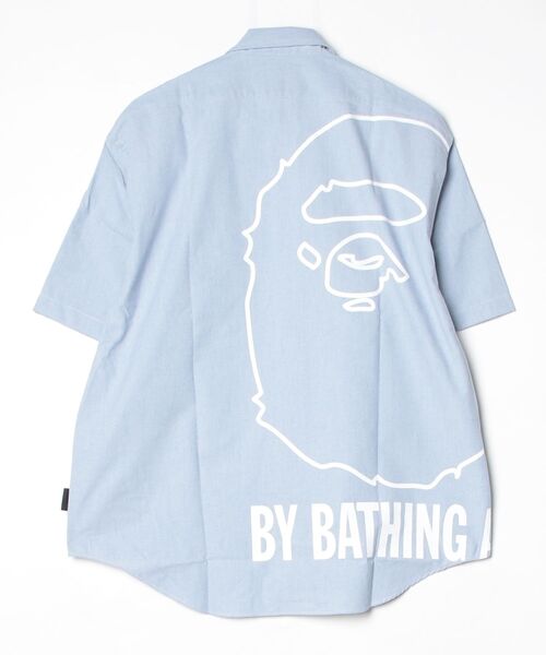 A BATHING APE(アベイシングエイプ)の「BIG BY BATHING APE SHIRT(シャツ/ブラウス・メンズ・アイボリー/サックスブルー・SMALL/MEDIUM/X-LARGE/XX-LARGE)」の12枚目の写真