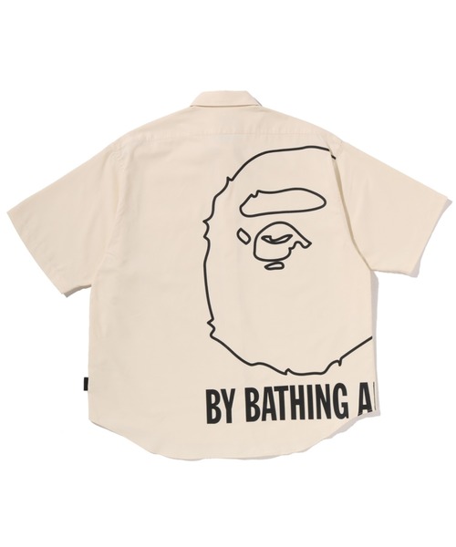 A BATHING APE(アベイシングエイプ)の「BIG BY BATHING APE SHIRT(シャツ/ブラウス・メンズ・アイボリー/サックスブルー・SMALL/MEDIUM/X-LARGE/XX-LARGE)」の3枚目の写真